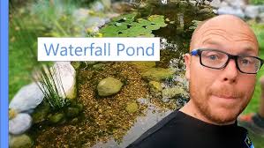 Garden Pond with Waterfall Design