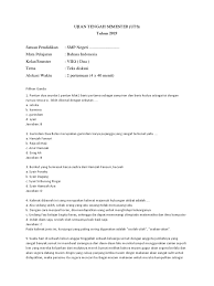 Syair dagang karya hamzah fansuri. Soal Uts Pts Bahasa Indonesia Kelas 7 Semester 2 Pdf