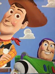 Toys Are Us...disney, Disney Classic, Toy Story, Woody and Buzz, Buzz  Lightyear, Portrait Painting