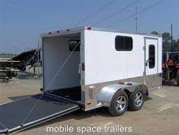 7 X 12 With Finished Interior Motorcycle Package And 3 Windows 4895 Enclosed Cargo Trailers Cargo Trailers Motorcycle Trailer