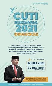 Ini kata anies baswedan ridwan kamil soal larangan mudik lebaran 2021. Cuti Bersama 2021 Dipangkas