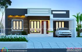 1200 Sq Ft Single Floor House September 2019 House Outer Design Small House Design Kerala Village House Design
