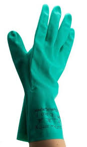 ansell sol vex nitrile gloves size 10 green chemical resistant