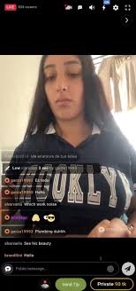 Latina camgirl flashing new tits