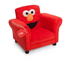 Robot Check Upholstered Chairs Fabric Childrens Chairs Cozy Kids Chair
