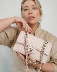 21C Rose Clair Caviar Quilted Classic Flap Small LGHW