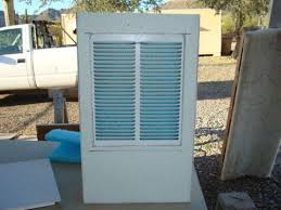 This is achieved by blowing warm, dry air through a permeable pad that is soaked with water. Eplaya View Topic Cooling Your Tent Or Van Homemade Swamp Cooler Diy Swamp Cooler Swamp Cooler
