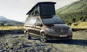 Mercedes Benz Debuts The Compact Marco Polo V Class Based Camper At The Caravan Salon In Dusseldorf Germany Autow Pop Top Camper Luxury Campers Vw Westfalia