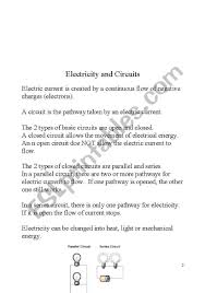 Study Guide For Science 4th Grade Electricity Part 3 8 Study Guide Science Electricity Electricity