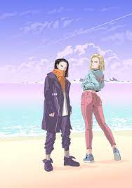 Not only that, but you will also encounter many artworks which ship her with many other characters within the series. I Drew Android 17 And 18 In New Style Dbz