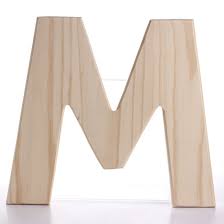 M Unfinished Bold Wood Letter M Word And Letter Cutouts Unfinished Wood Letters Wood Crafts Wooden Letters