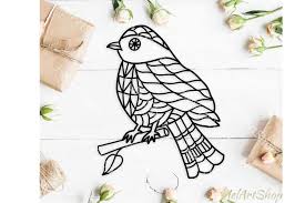 Download Zentangle Bird Svg Mandala Bird Svg Sparrow Svg 594785 Cut Files Design Bundles