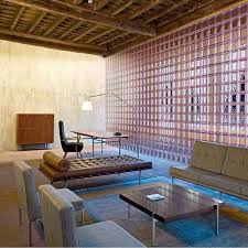 The craftsmanship and the beautiful wood grains make every piece of furniture unique and slightly different from the next. Interior Glass Block Wall