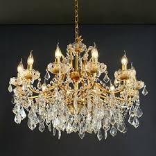 Shop over 470 top flush mount crystal chandelier and earn cash back all in one place. Crystal Gold Ceiling Lights Chandeliers For Sale Ebay