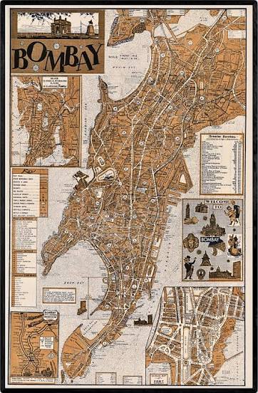 1967 City Map of Bombay – Brown History