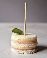 Easy Ham And Cheese Tea Sandwiches Mini Sandwiches Tea Party Sandwiches Party Sandwiches