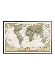 Shop Generic Antique Matte Kraft World Map Poster Wall Chart Multicolour 40 X 60 Centimeter Online In Dubai Abu Dhabi And All Uae