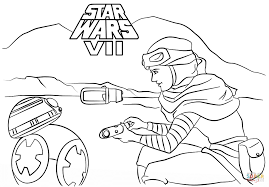 Rey And Bb 8 Super Coloring Mandala Coloring Pages Coloring Pages Star Wars Coloring Sheet