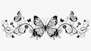 Hearts black and white clipart. Butterfly Border Clipart Black And White Wedding Invitations Wording Examples Informal Hd Png Download Transparent Png Image Pngitem