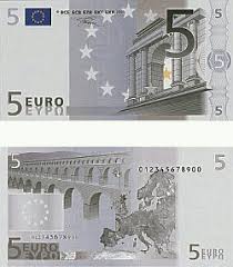 Klebe die karte zusammen 5. Euro Geldscheine Eurobanknoten Euroscheine Bilder