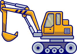 Ob traktor lkw bagger oder auto gunstig online kaufen bei mytoys. Kinderzimmer Wandtattoo Bagger Typisch Gelb Fur Kinder Tenstickers