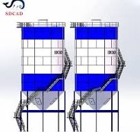 Sdcad Customized 200tons Bolted Type Bulk Cement Silo with Easy Transfer  Structure Silica Sand Barite Storage Silo for Sand