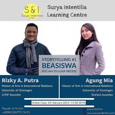 On 13 november 2017, at the 31st asean summit held in manila, philippines, his majest. Diskusi Sharing Session Storytelling 1 Beasiswa Kuliah Di Luar Negeri Surya Intentilia