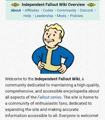 The Independent Fallout Wiki [A New Fallout Wiki With Blackjack and  Hookers!] | No Mutants Allowed