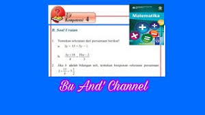 Soal uraian/esai/essay halaman 190 matematika kelas 7 smp semester 1 k13 1. Uji Kompetensi 4 B Soal Uraian No 1 8 Matematika Kelas 7 Bab 4 Plsv Hal 298 299 Youtube
