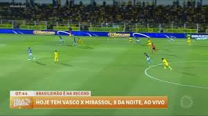 Fala Esporte: RECORD transmite confronto entre Vasco e Mirassol neste sábado (25)