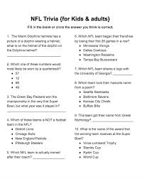 See how much you know about this famous event with this super bowl trivia. The Rotter Homestead Nfl Trivia For Kids Adults