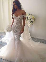 Keep reading as we show you the most no matter if you're walking down the aisle on the beach or in a chapel mermaid wedding dresses are a style that tends to look good on most people, but especially those with hourglass figures. Pin On Wedding