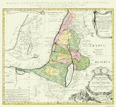 The kingdom of judah is in west africa. Old Israel Map Holy Land Divided By 12 Tribes 1750