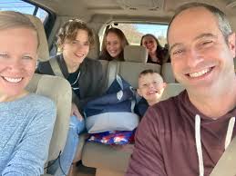 This is so rare for us these days. All 6 of us… in the same car… going to  the same place… as a family. Life gets crazy as the kids get older.