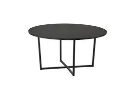 The table is large enough for several people to enjoy. Archie Round Coffee Table 80cm Black Matt Blatt