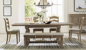 I'm looking for ideas for wall decor, centerpieces, tablescapes, table settings, dishes, dining bench, curtains, & more. Riverside Furniture Louis Farmhouse 587 Dining Room Group 2 Dining Room Group Dunk Bright Furniture Formal Dining Room Groups