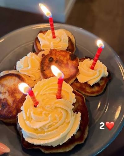 Jack Blues Bieber is 2 years old! 🥹 Hailey Bieber and Justin Bieber marked  their son's birthday with a photo of some mouse-shaped pancakes decorated  with heaping piles of whipped cream and
