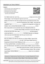 Arbeitsblatt Mit Luckentext Zum Thema Inflation In 2020 Arbeitsblatter Unterricht Schule Arbeit