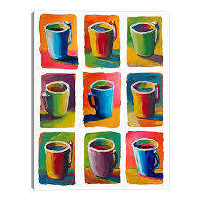 Ships free orders over $39. Fine Art Canvas Coffee Cups Canvas Wall Art