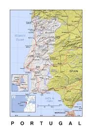 Including the usa, uk, canada, germany and more! Detailed Political Map Of Portugal With Relief Portugal Europe Mapsland Maps Of The World