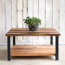 All handmade solid wood furniture with careful and considerate attention to details. Square Reclaimed Wood Coffee Table Lower Shelf What We Make