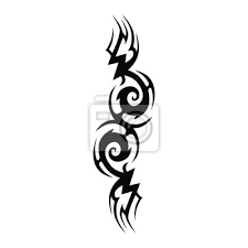 They also include the ethos of the united states, such as the american flag and the eagle. Ethnic Tattoo Tribal Design Black And White Abstract Swirl Shape Wandposter Poster Brust Logo Einfache Myloview De