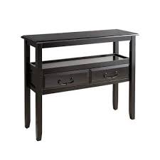 36 W X 13 D X 29 H Anywhere Rubbed Black Console Table With Pull Handles Pier 1 Black Console Table Console Table Indoor Patio Furniture