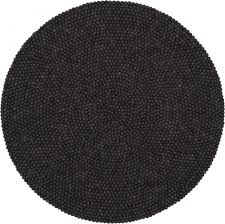 Filzkugelteppich arica filzteppich designer teppich mit filz versch. Filzkugel Teppich Rund 180 Cm Myfelt Hugo Hugo Anthrazit Meliert Myfelt 019 180