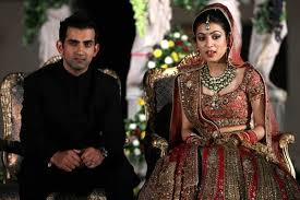 Team India S Star Opening Batsman Gautam Gambhir Started A New Innings Of His Life He Tied The Knot With Na Indian Bridal Lehenga Indian Bridal Bridal Lehenga