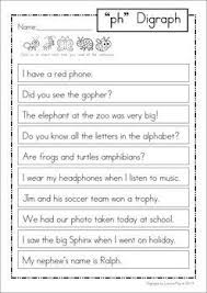 Ph Digraph Games Activities Worksheets 84 Pages In Total A Page From The Unit Reading Page For Homework Phonics Words Digraph Words Word Work