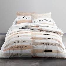 Parure De Lit Coton 220x240 Cm Today Love Good Day 26 90 Le Linge De Lit A Petit Prix Avec La P Parure De Lit Parure De Couette Housse De Couette 220x240