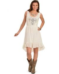 Wrangler Women S Vanilla Ice Embroidered Sleeveless Dress Sheplers Wrangler Dresses Dresses Western Dresses