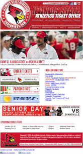 Illinois State Pre Game Football Informational Email Illinois State College Athletics Indiana State