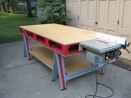 This video discusses the complete plan set for the pwb and how toacquire it. Love The Paint Job On This Paulk Workbench Workbench Paulk Woodworking Diy Paulk Workbench Woodworking Workbench